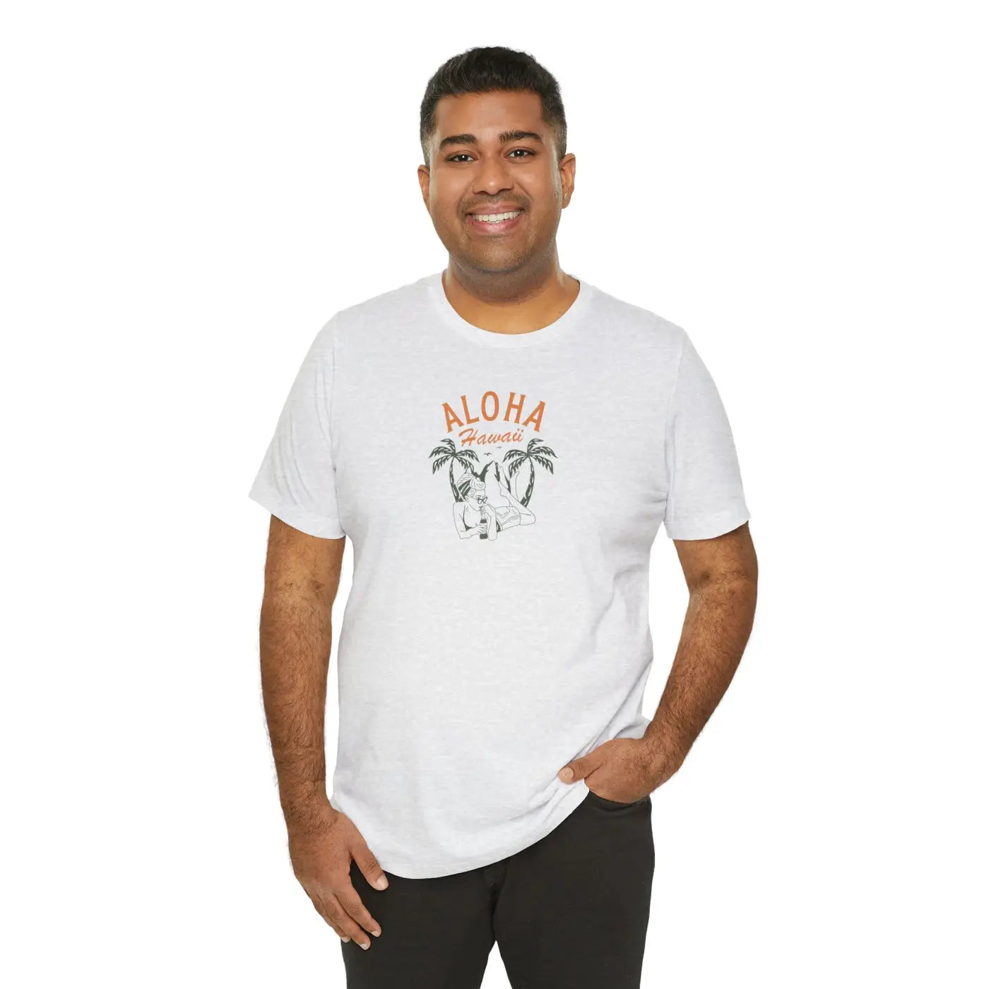 Unisex Jersey Short Sleeve Tee - Aloha Hawaii Print - DipaliZ