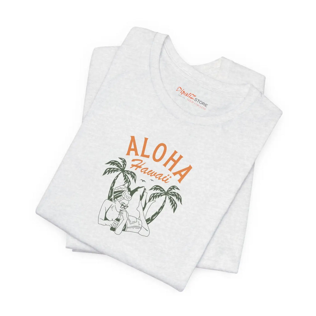 Unisex Jersey Short Sleeve Tee - Aloha Hawaii Print - DipaliZ