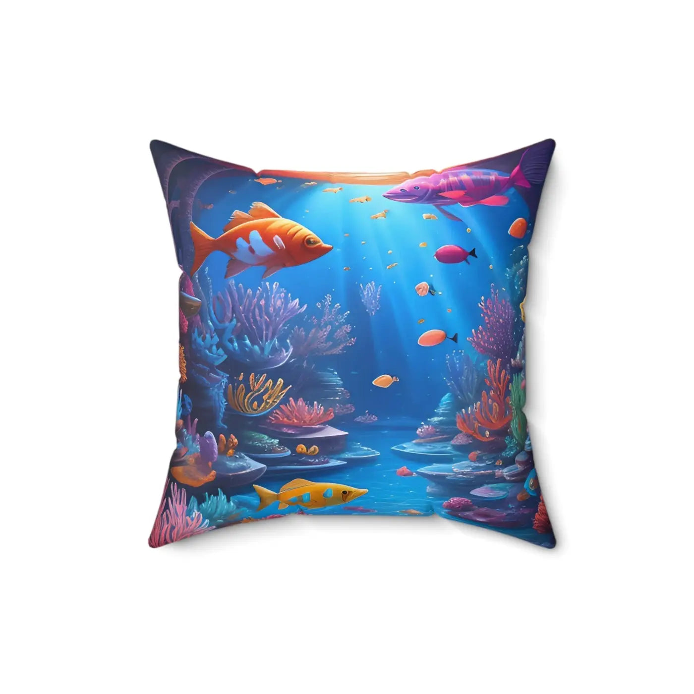 Vibrant Spun Polyester Square Pillow - Bold Home Decor - DipaliZ