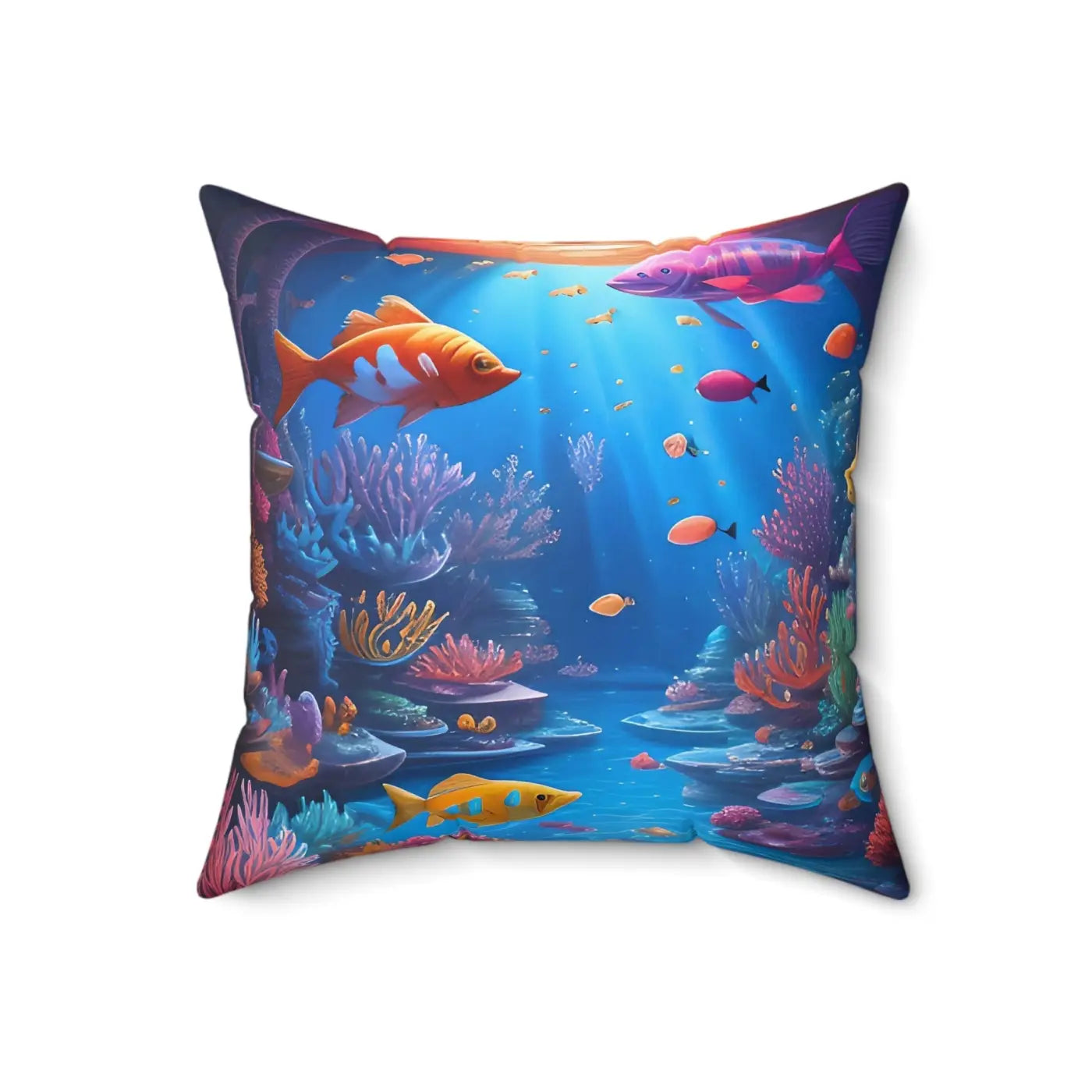 Vibrant Spun Polyester Square Pillow - Bold Home Decor - DipaliZ