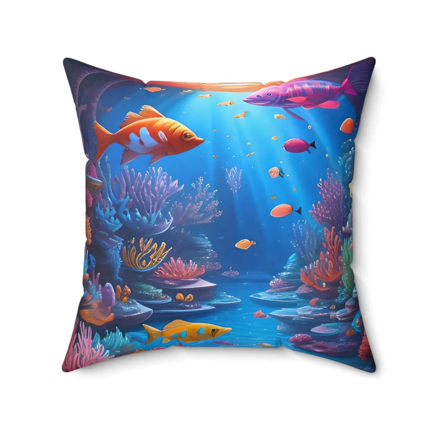 Vibrant Spun Polyester Square Pillow - Bold Home Decor - DipaliZ