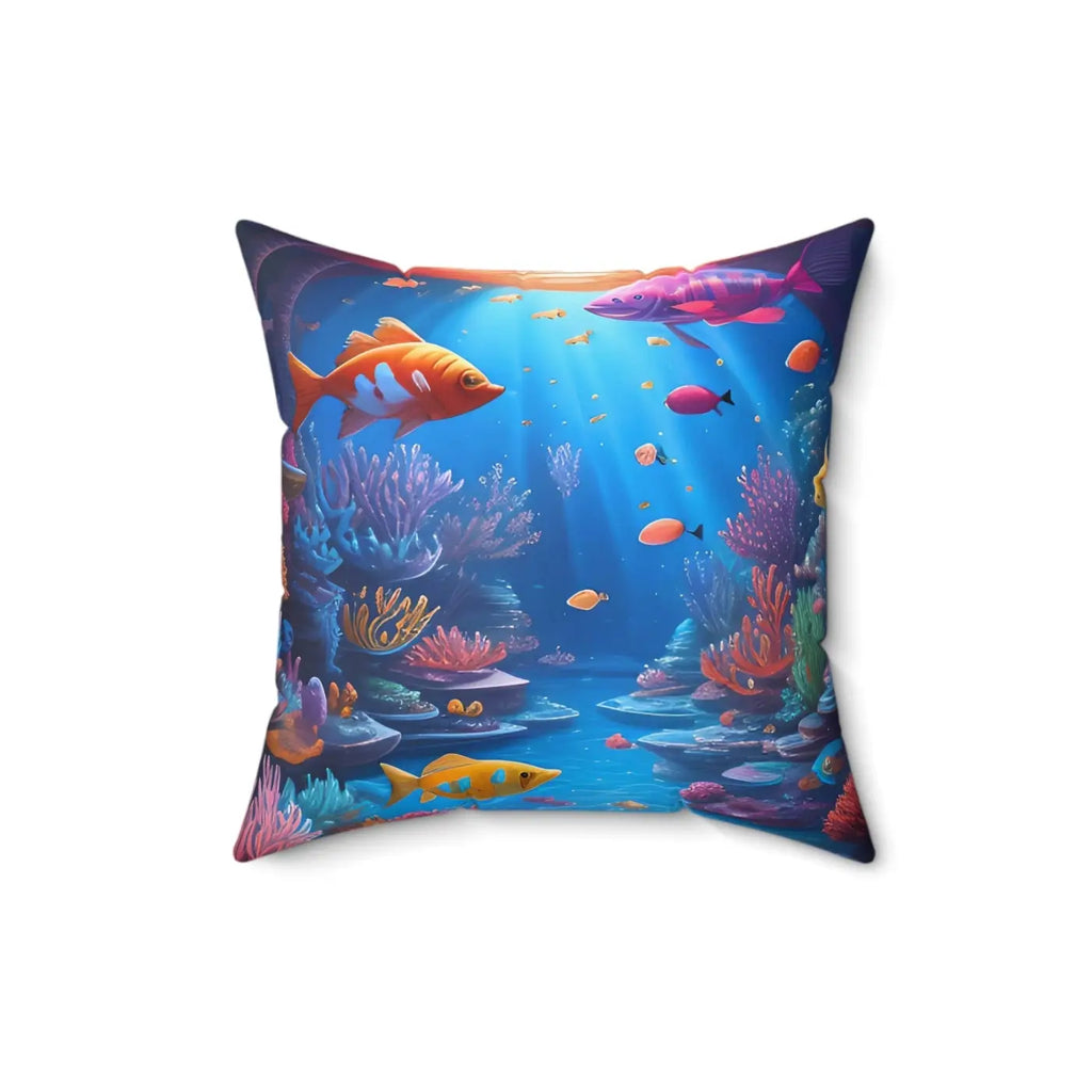 Vibrant Spun Polyester Square Pillow - Bold Home Decor - DipaliZ