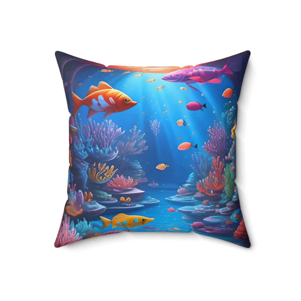 Vibrant Spun Polyester Square Pillow - Bold Home Decor - DipaliZ