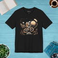Astronaut Moon Bicycle Unisex Jersey Short Sleeve Tee - DipaliZ