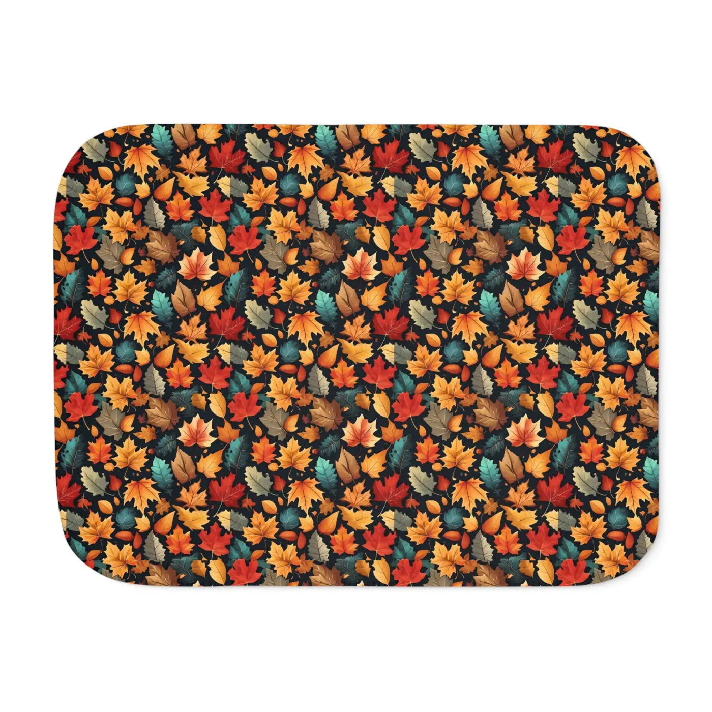 Sherpa Blanket - Autumn Foliage Two Colors - DipaliZ