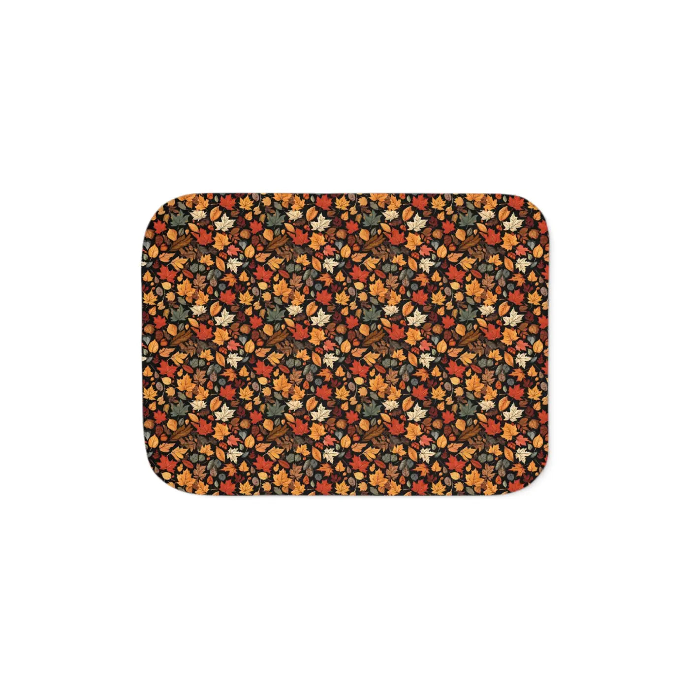 Sherpa Blanket - Autumn Foliage Print - DipaliZ