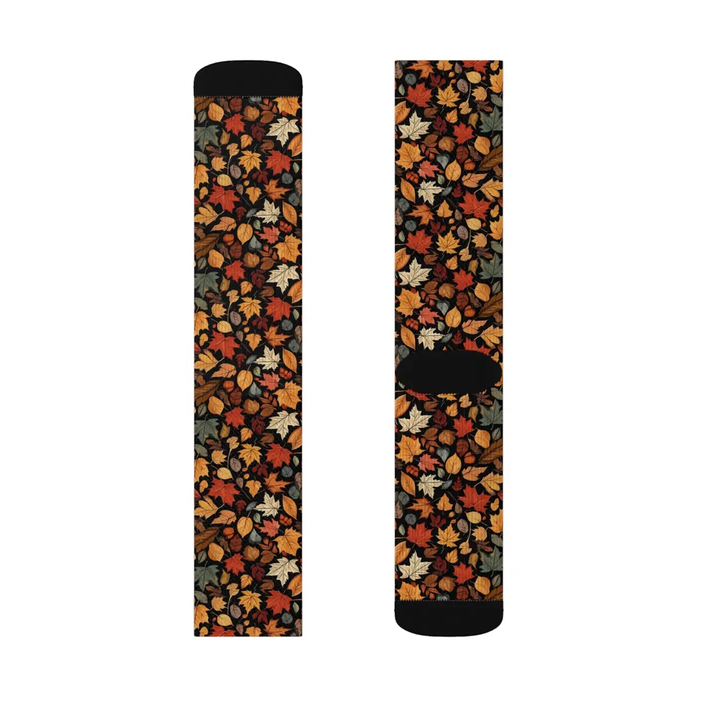 Cozy Socks - Autumn Leaves Pattern Fall Comfort - DipaliZ