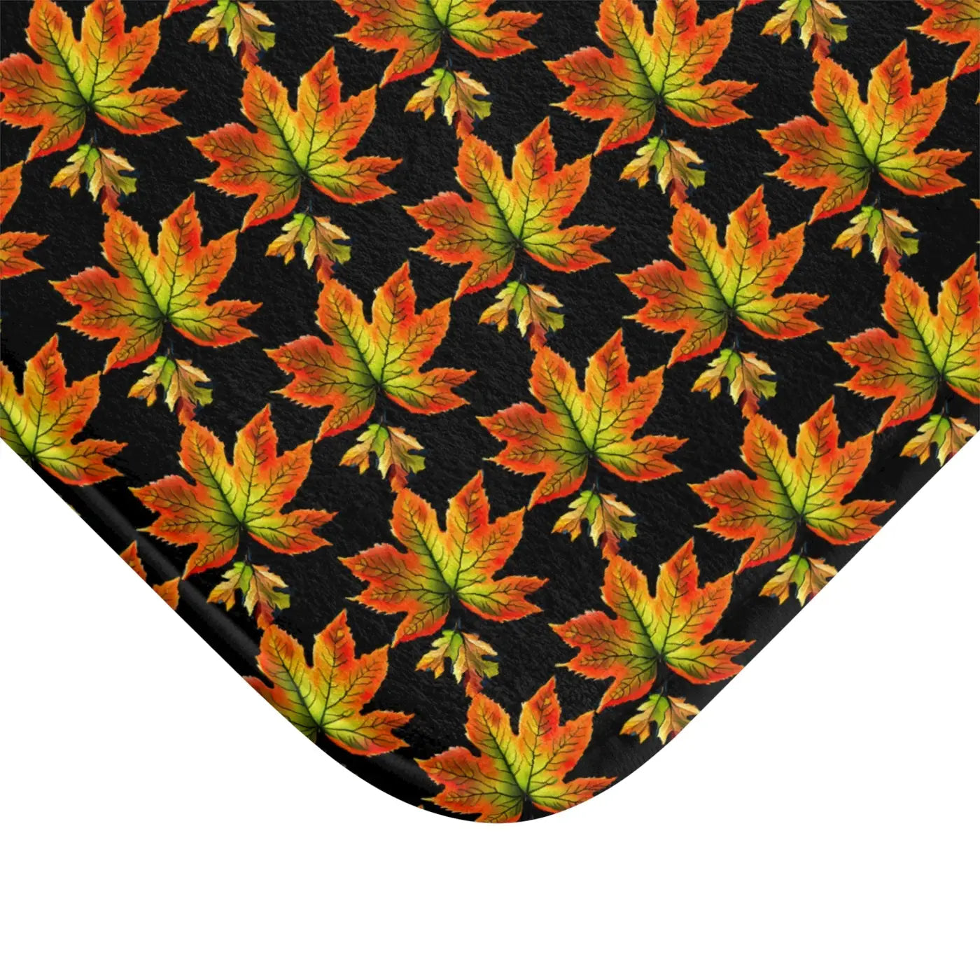 Autumn Maple Leaves Bath Mat - Cozy Seasonal Comfort - DipaliZ