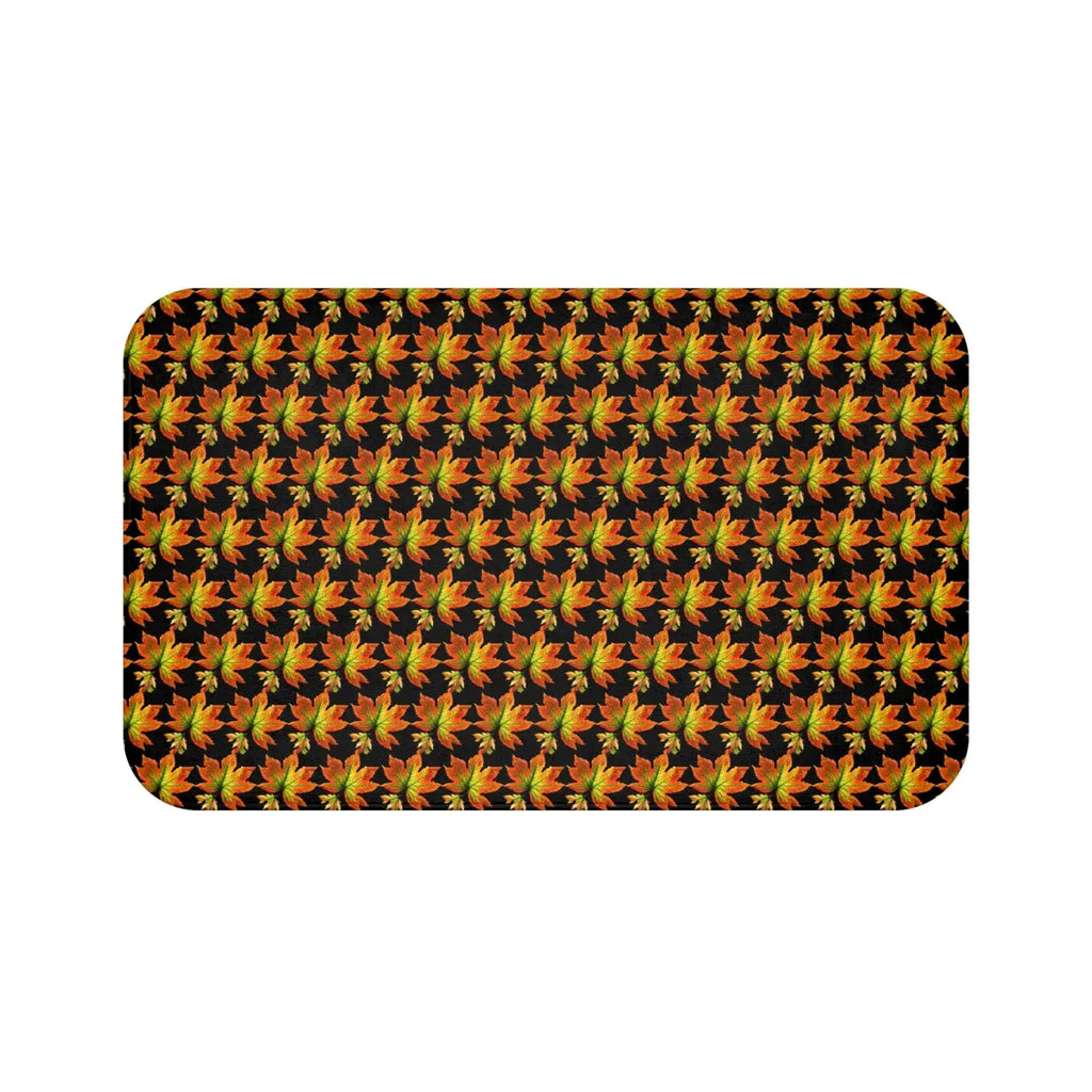Autumn Maple Leaves Bath Mat - Cozy Seasonal Comfort - DipaliZ