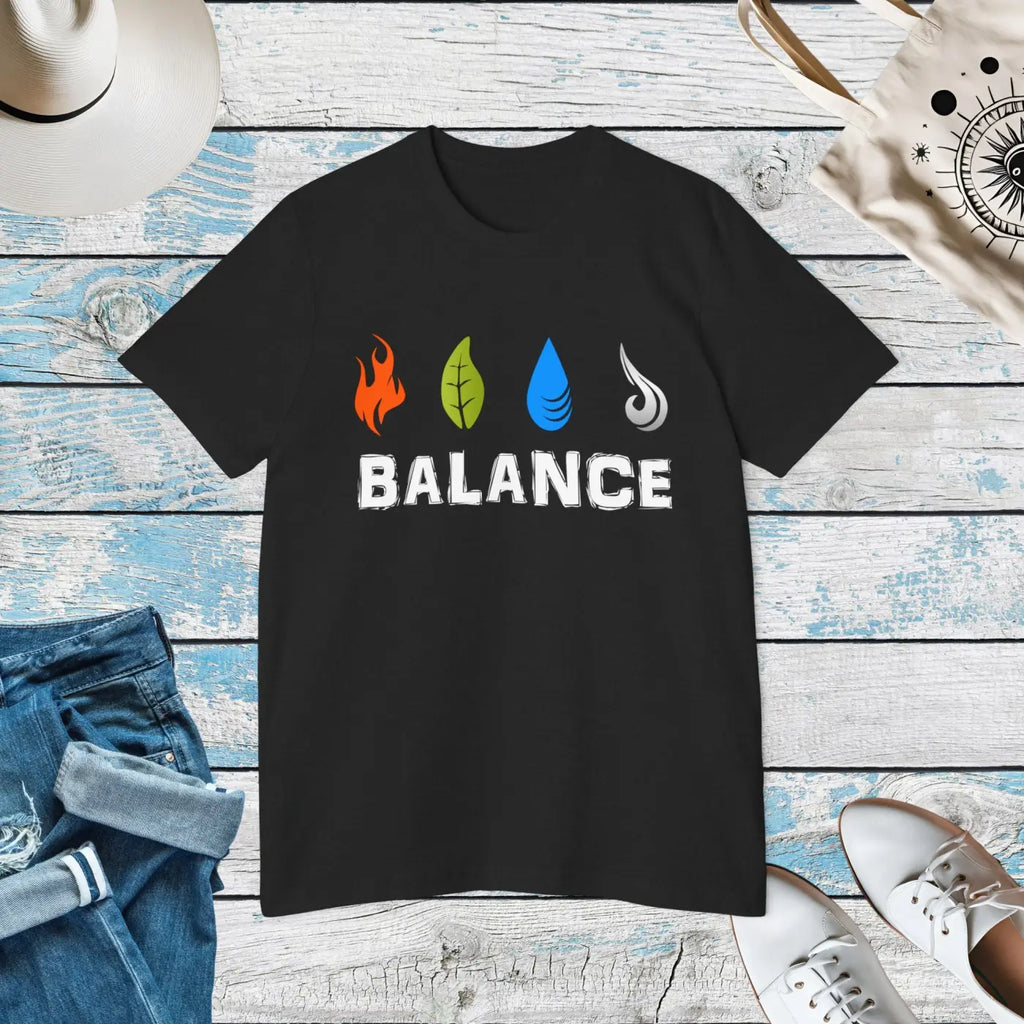 Unisex Deluxe Earth Water Fire Air Elements Tee - DipaliZ