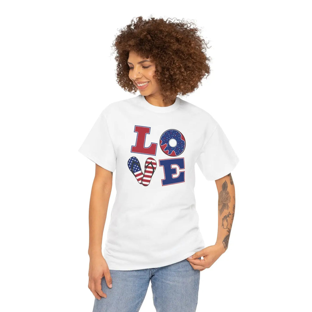 Bald Eagle American Pride Tee - Heavy Cotton Unisex - DipaliZ