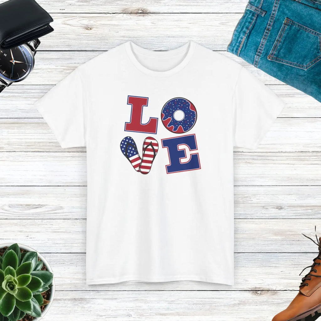 Bald Eagle American Pride Tee - Heavy Cotton Unisex - DipaliZ