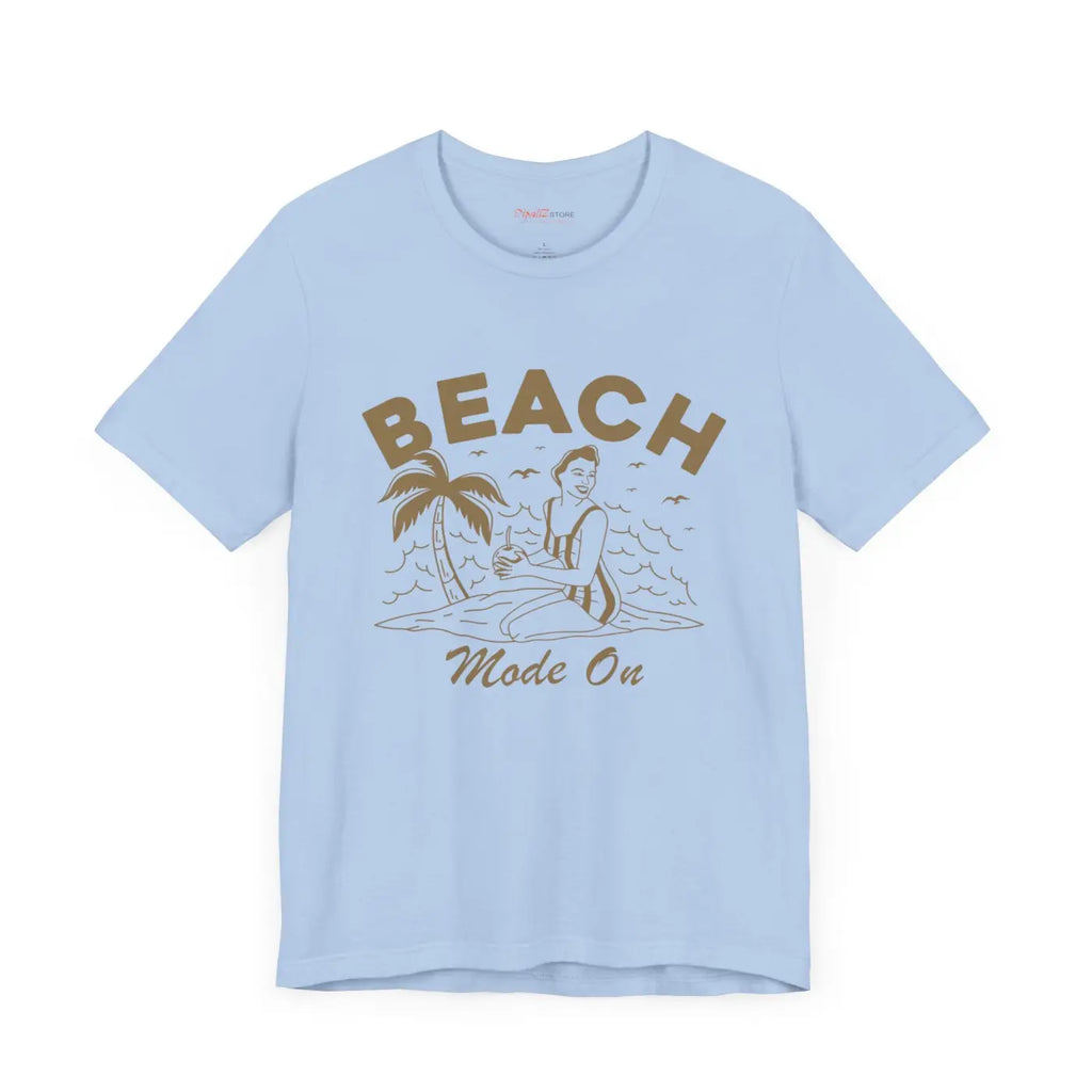 Beach Mode On Jersey Short Sleeve Tee - Summer Ready - DipaliZ
