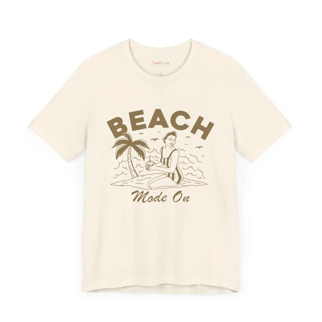 Beach Mode On Jersey Short Sleeve Tee - Summer Ready - DipaliZ