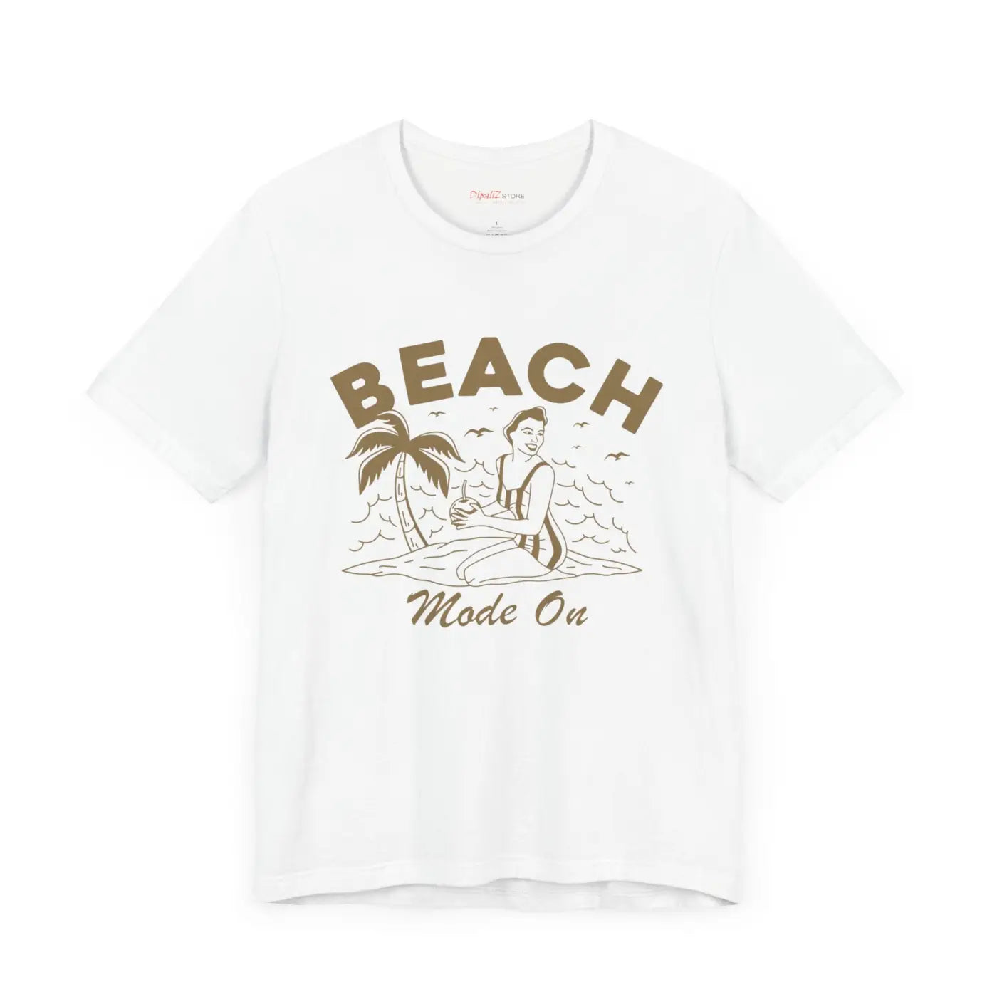 Beach Mode On Jersey Short Sleeve Tee - Summer Ready - DipaliZ