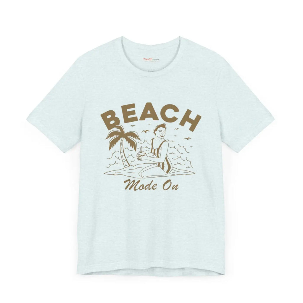 Beach Mode On Jersey Short Sleeve Tee - Summer Ready - DipaliZ