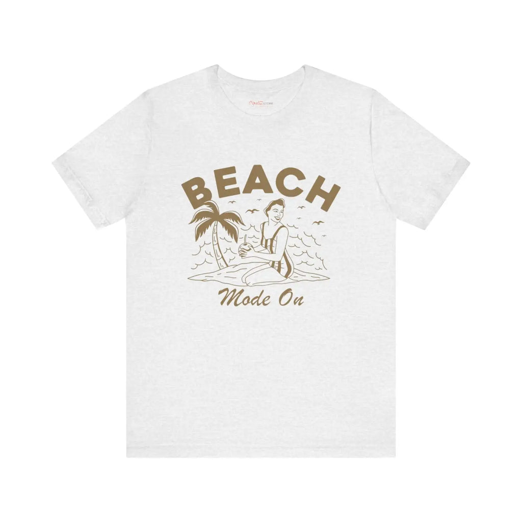 Beach Mode On Jersey Short Sleeve Tee - Summer Ready - DipaliZ