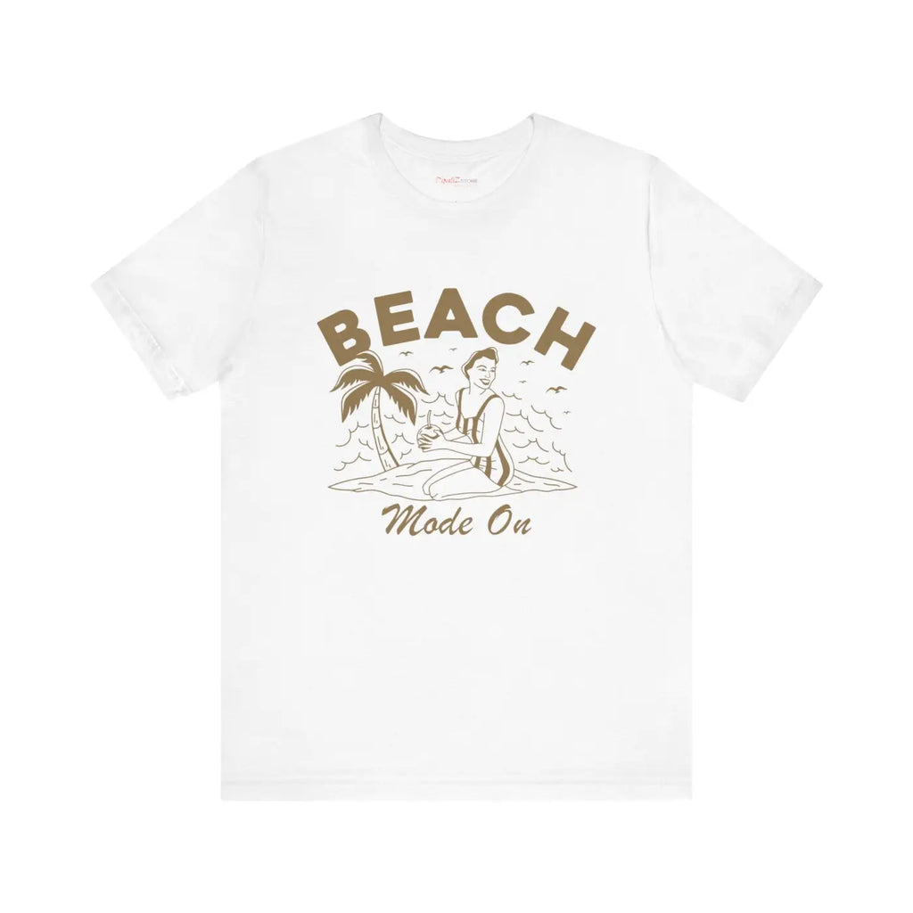 Beach Mode On Jersey Short Sleeve Tee - Summer Ready - DipaliZ
