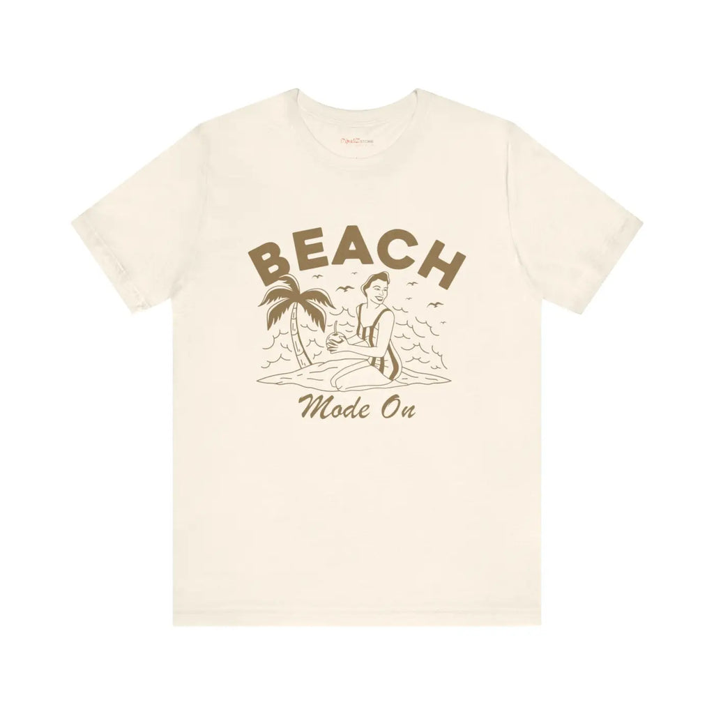 Beach Mode On Jersey Short Sleeve Tee - Summer Ready - DipaliZ