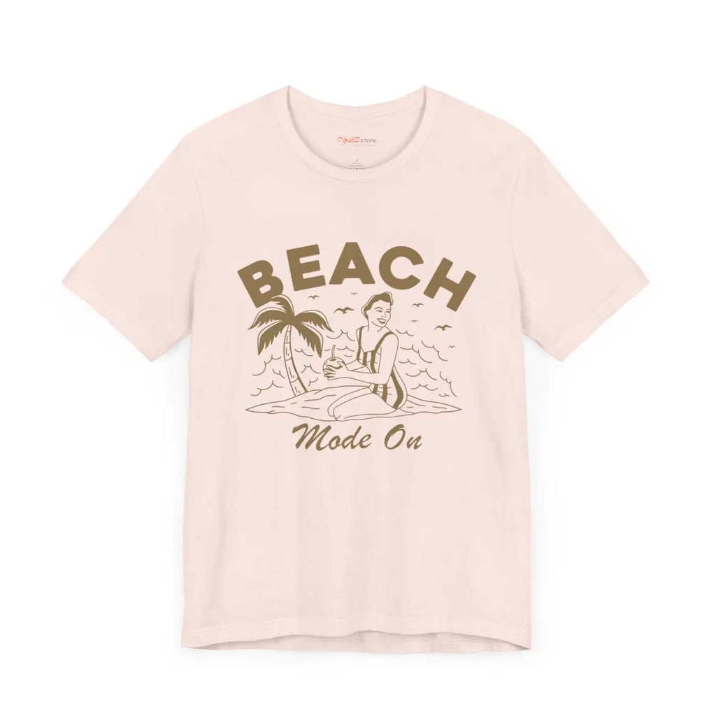 Beach Mode On Jersey Short Sleeve Tee - Summer Ready - DipaliZ