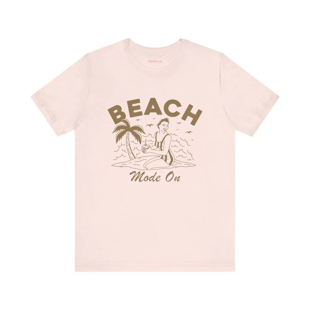 Beach Mode On Jersey Short Sleeve Tee - Summer Ready - DipaliZ