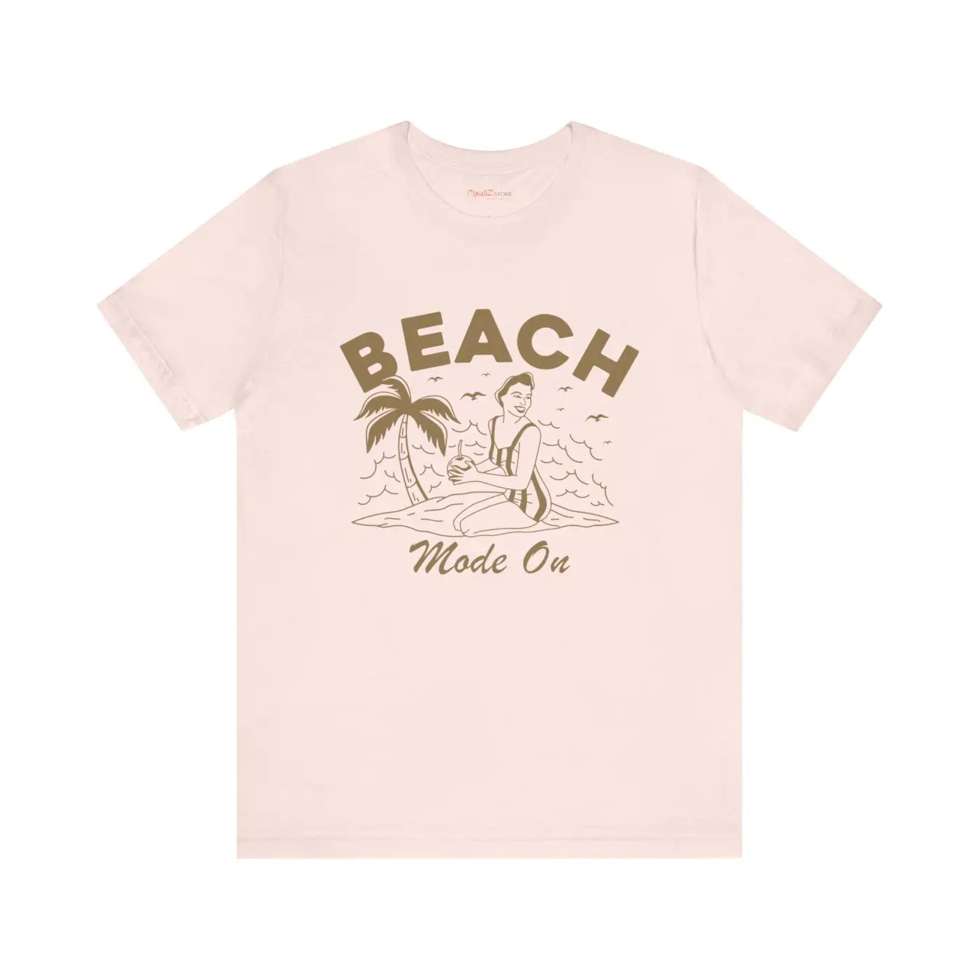 Beach Mode On Jersey Short Sleeve Tee - Summer Ready - DipaliZ