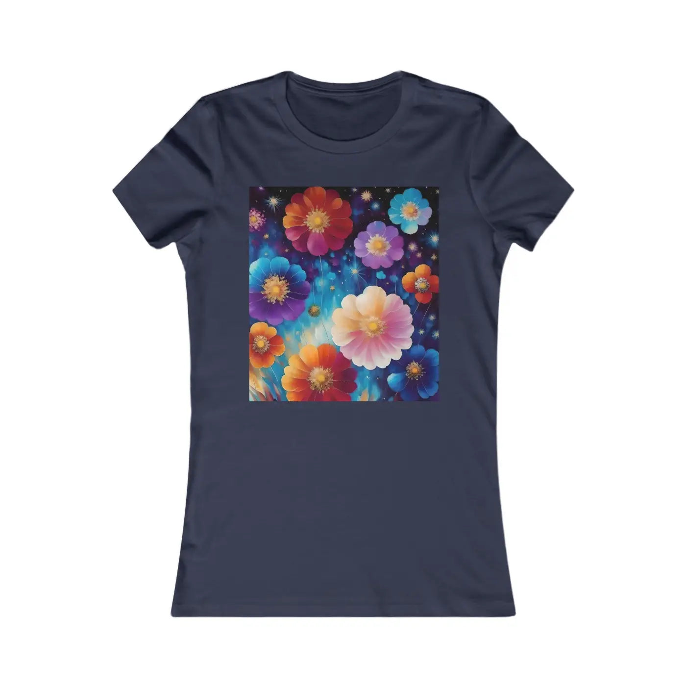 Vibrant Floral Tee - Your New Favorite Comfort Top - DipaliZ