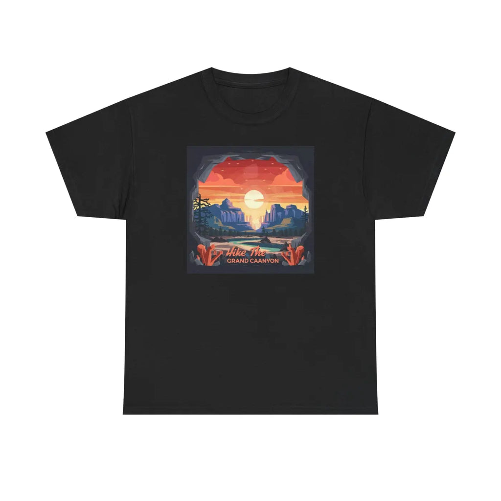 Unisex Deluxe T Shirt - Grand Canyon Landscape Heavy Cotton - DipaliZ