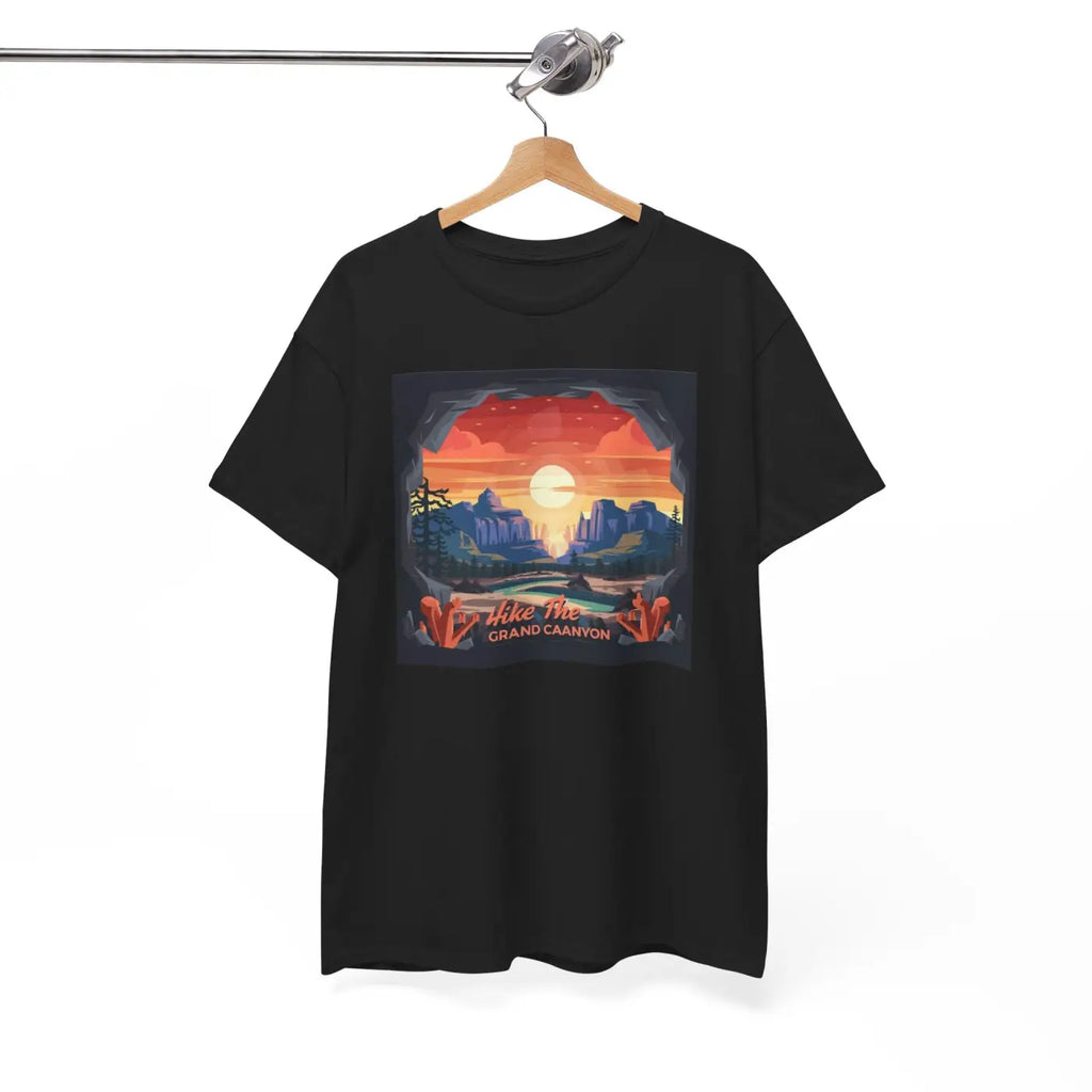 Unisex Deluxe T Shirt - Grand Canyon Landscape Heavy Cotton - DipaliZ