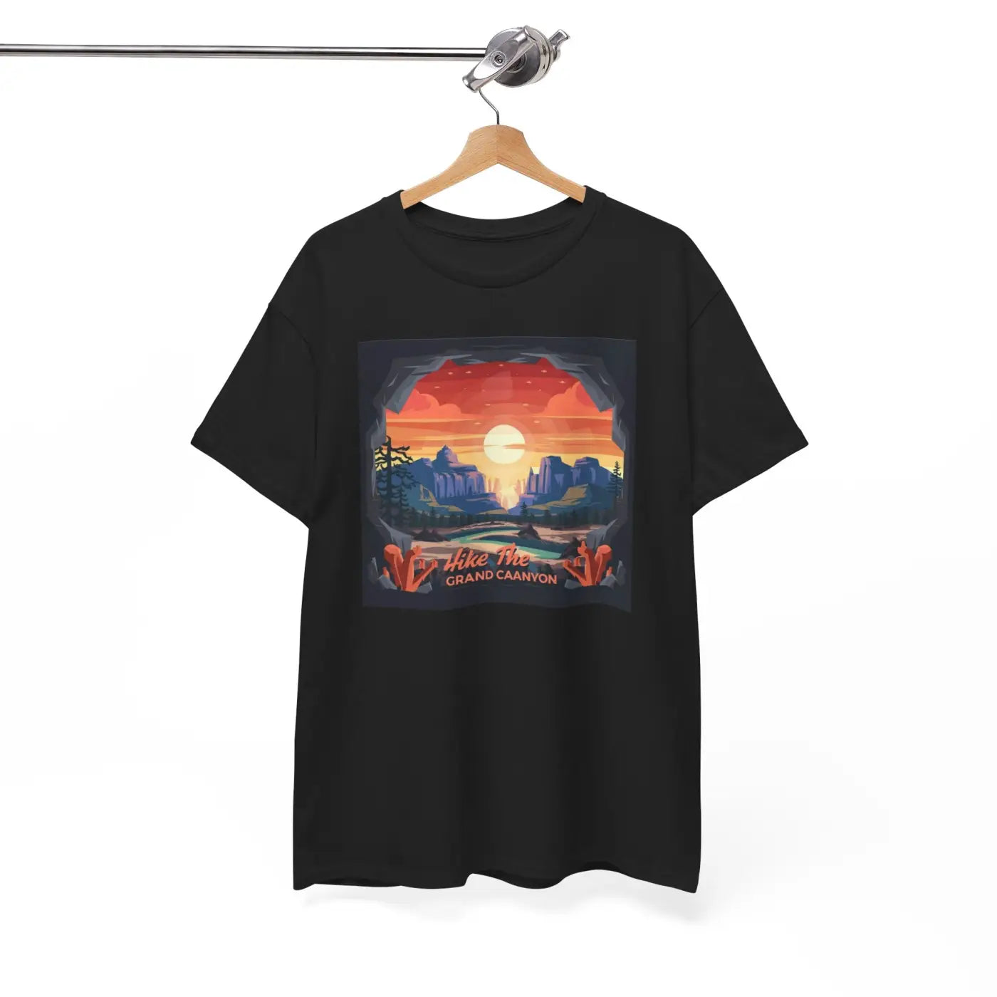 Unisex Deluxe T Shirt - Grand Canyon Landscape Heavy Cotton - DipaliZ