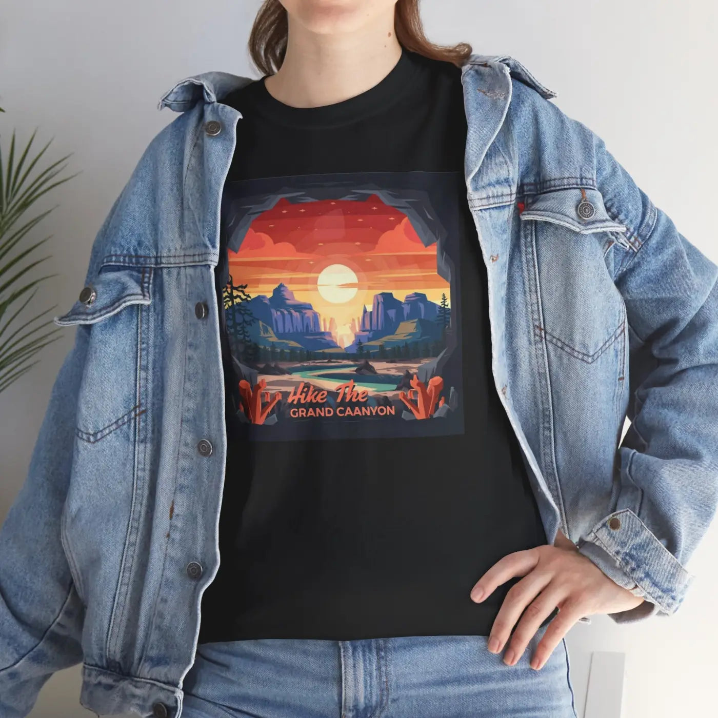 Unisex Deluxe T Shirt - Grand Canyon Landscape Heavy Cotton - DipaliZ