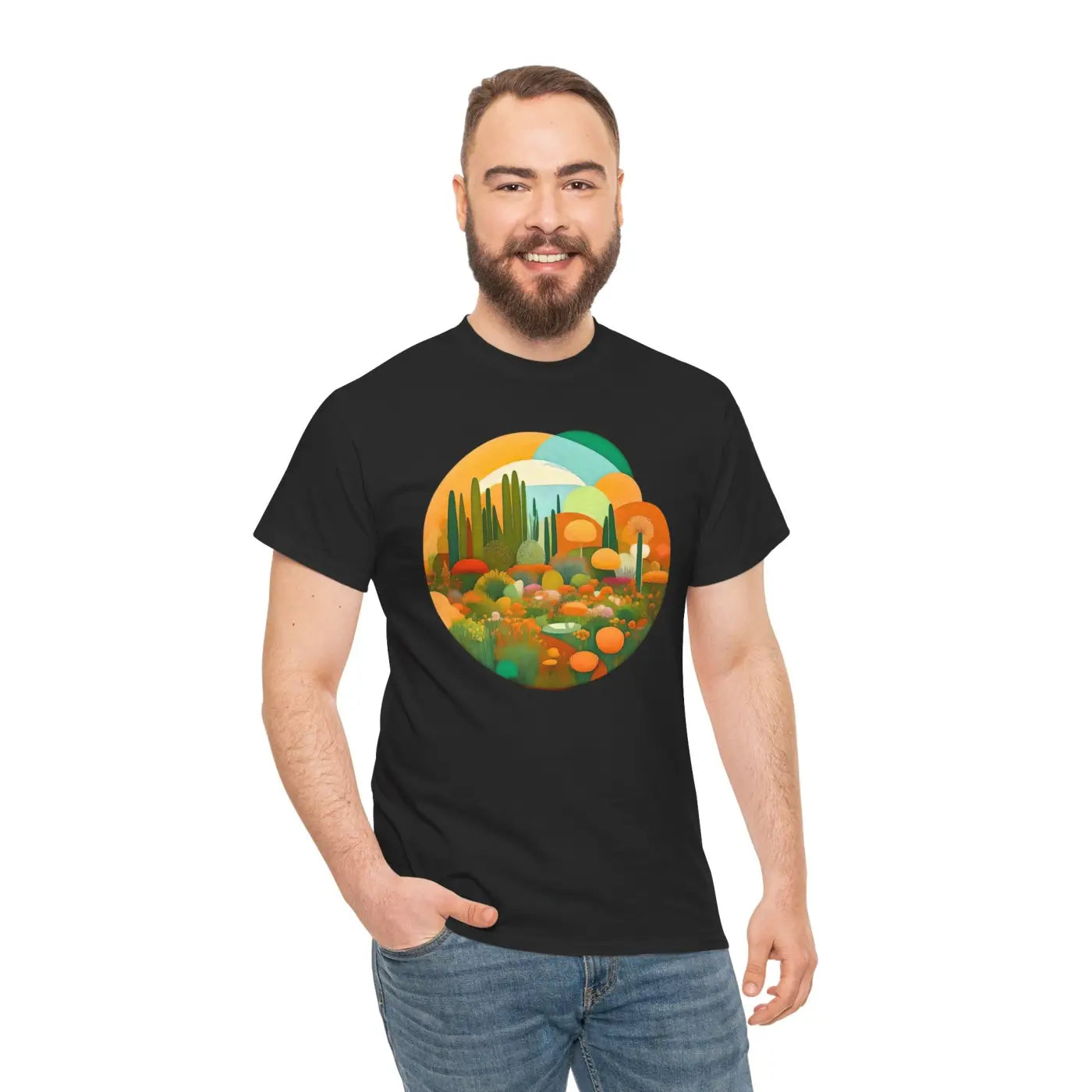 Unisex Deluxe Landscape Tee - Heavy Cotton Comfort - DipaliZ