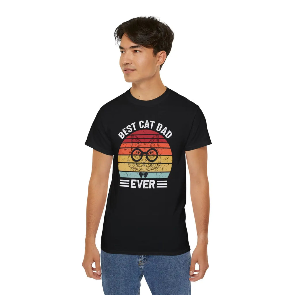 Cat Dad Unisex Ultra Cotton Tee - Feline Lover Gift - DipaliZ