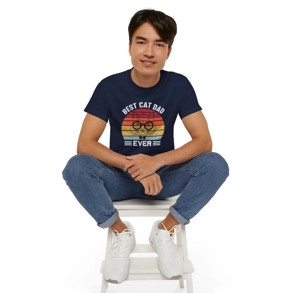 Cat Dad Unisex Ultra Cotton Tee - Feline Lover Gift - DipaliZ