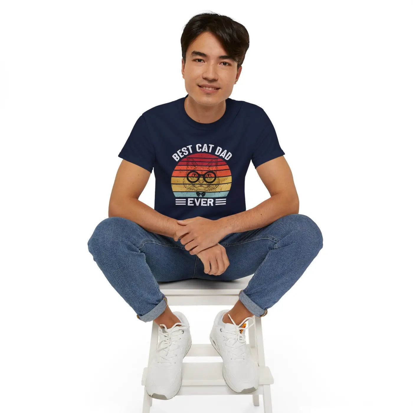 Cat Dad Unisex Ultra Cotton Tee - Feline Lover Gift - DipaliZ