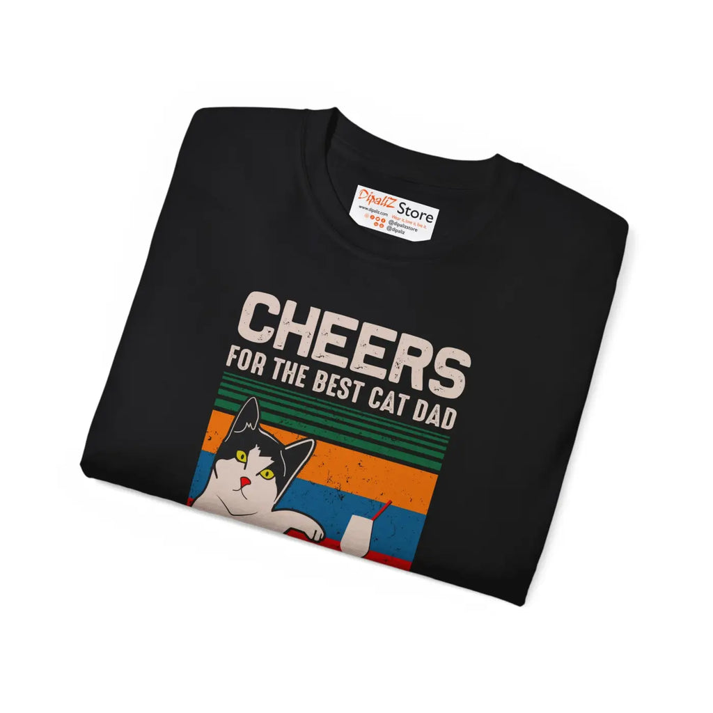 Best Cat Dad Ever Unisex Ultra Cotton Tee - Feline Pride - DipaliZ