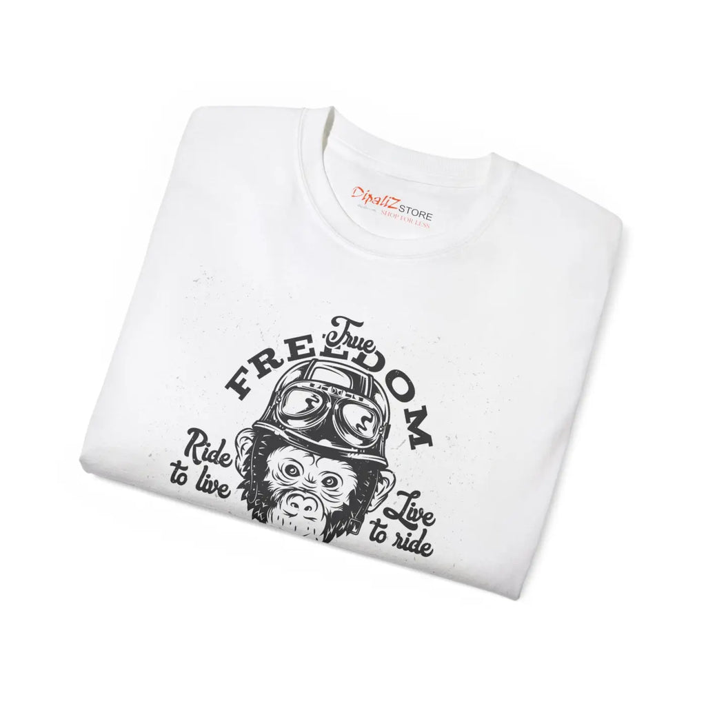 Biker Monkey Tee - Ultra Cotton T-Shirt for Riders - DipaliZ