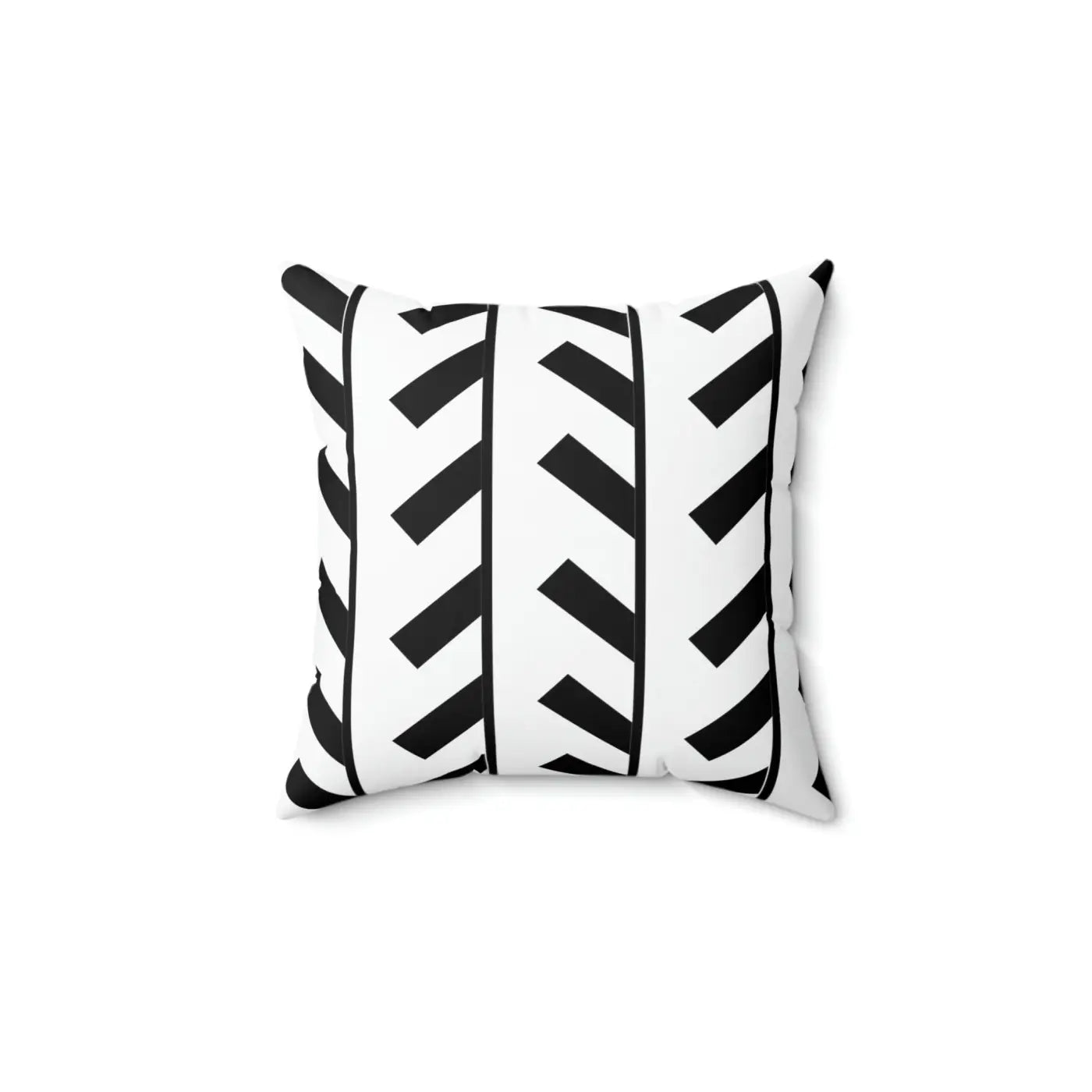 Black Abstract Pattern Spun Polyester Square Pillow - DipaliZ