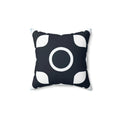 Polyester Square Pillow - White Abstract Pattern - DipaliZ