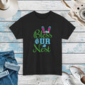 Unisex Deluxe T Shirt - Bless Our Nest Easter Design - DipaliZ