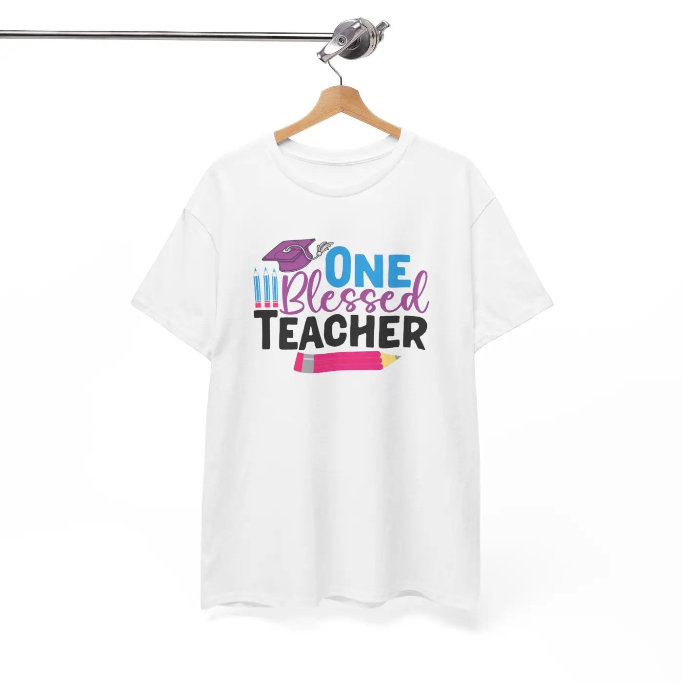 One Blessed Teacher Deluxe T Shirt - Unisex Heavy Cotton - DipaliZ