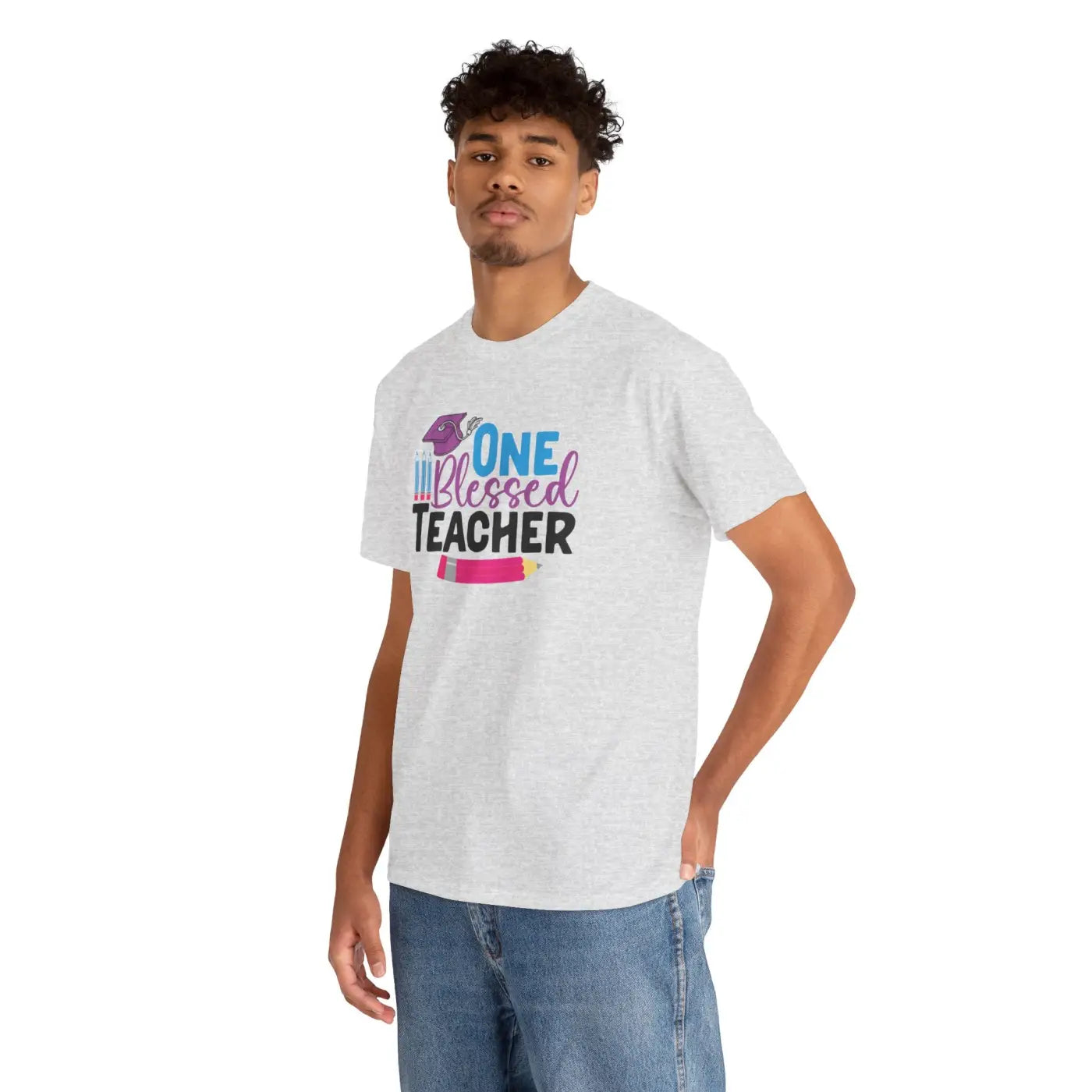One Blessed Teacher Deluxe T Shirt - Unisex Heavy Cotton - DipaliZ