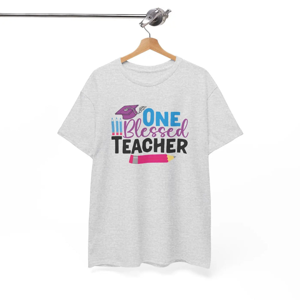 One Blessed Teacher Deluxe T Shirt - Unisex Heavy Cotton - DipaliZ