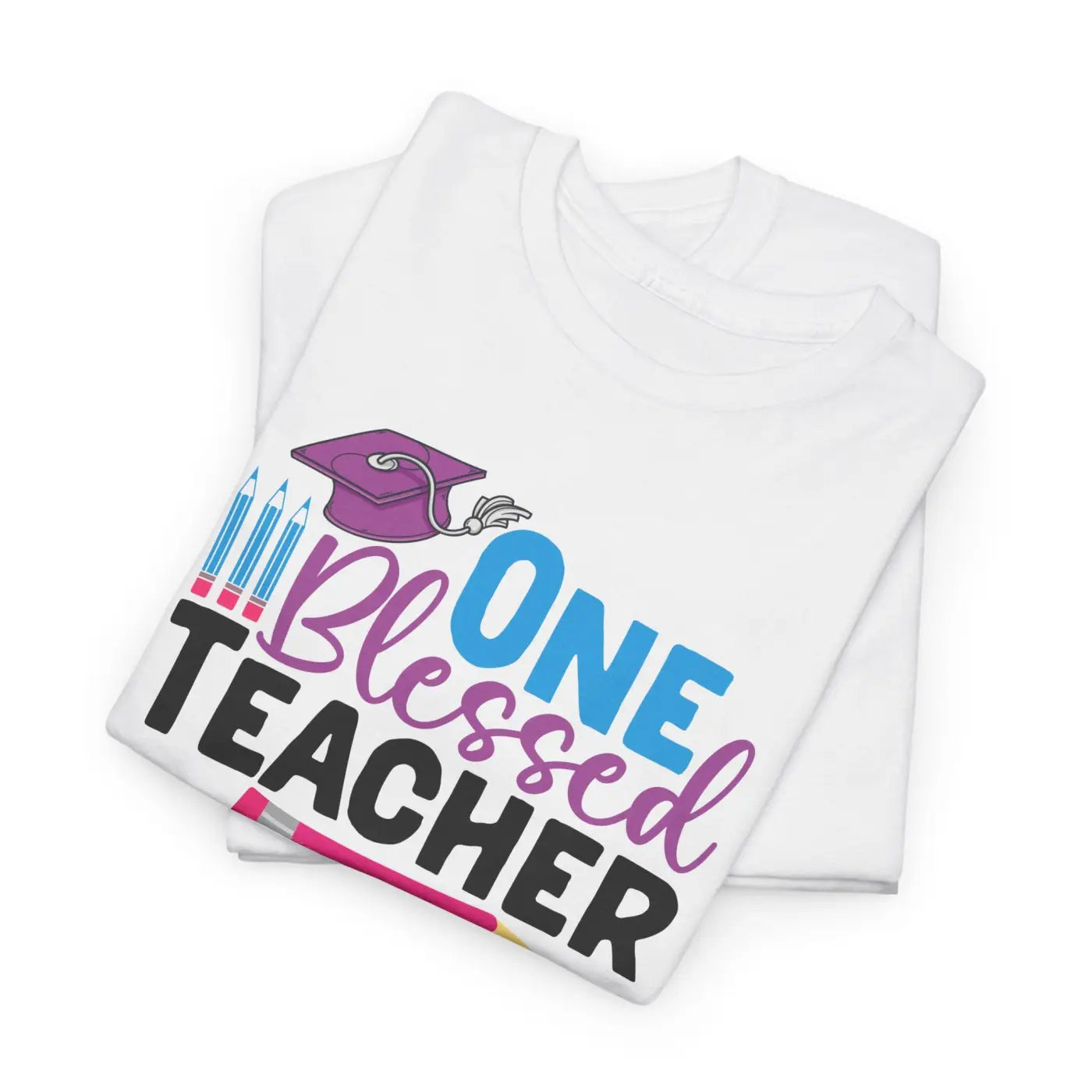 One Blessed Teacher Deluxe T Shirt - Unisex Heavy Cotton - DipaliZ