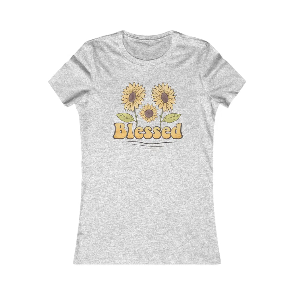 Blessed Floral Cotton Tee - Women's Favorite - DipaliZ