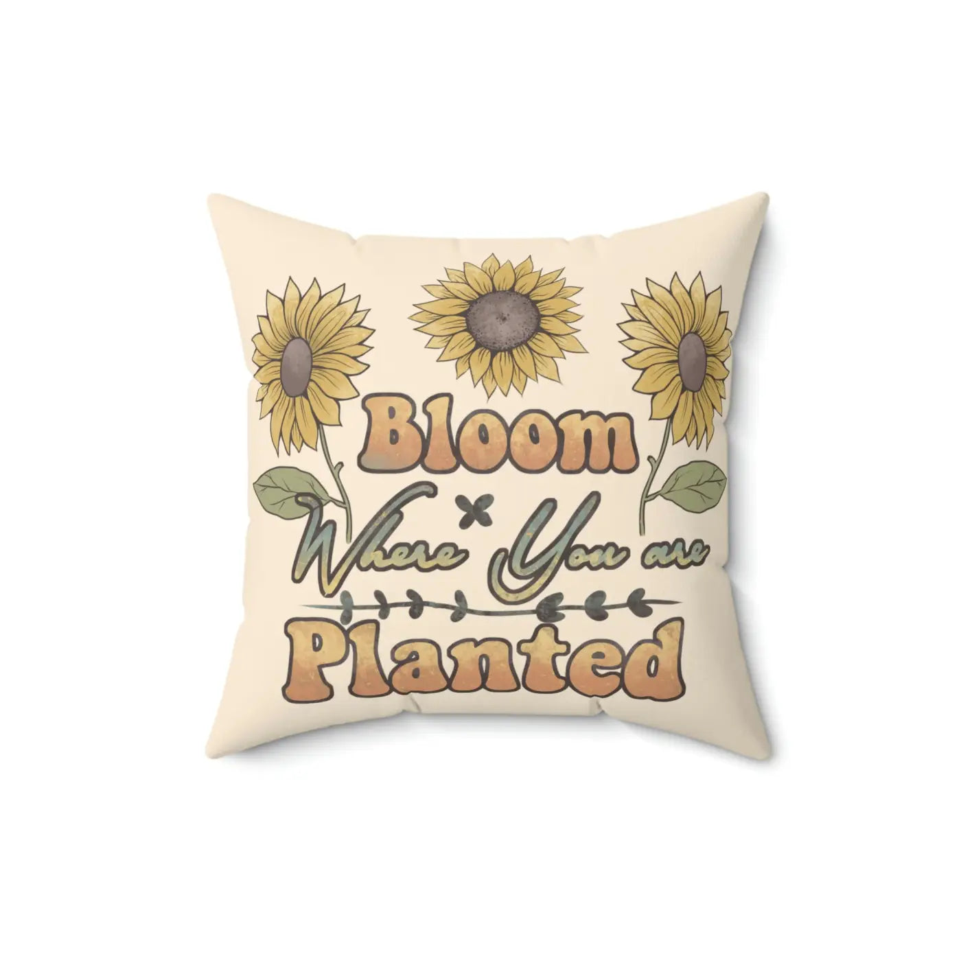 Spun Polyester Square Pillow - Bold Comfort Style - DipaliZ