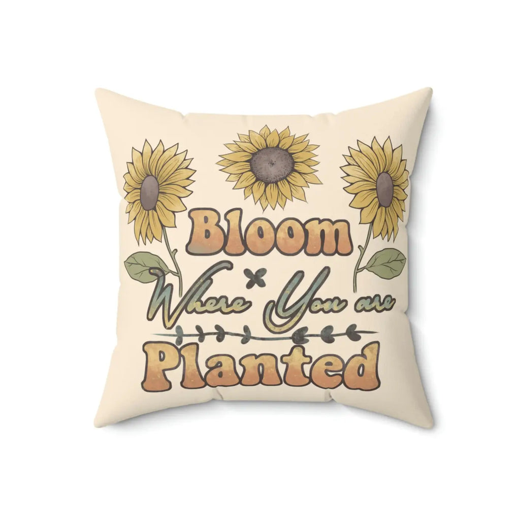 Spun Polyester Square Pillow - Bold Comfort Style - DipaliZ