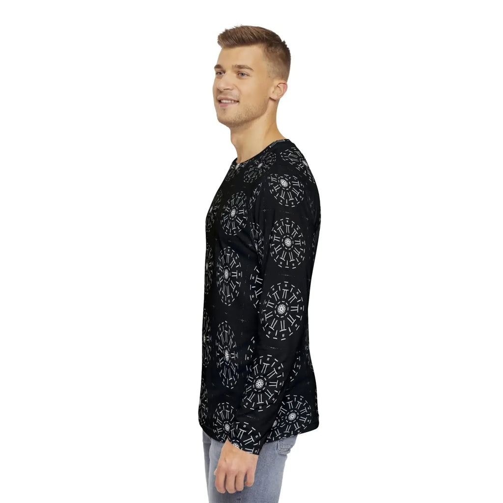 Long Sleeve AOP Shirt - Bold All Over Print Design - DipaliZ