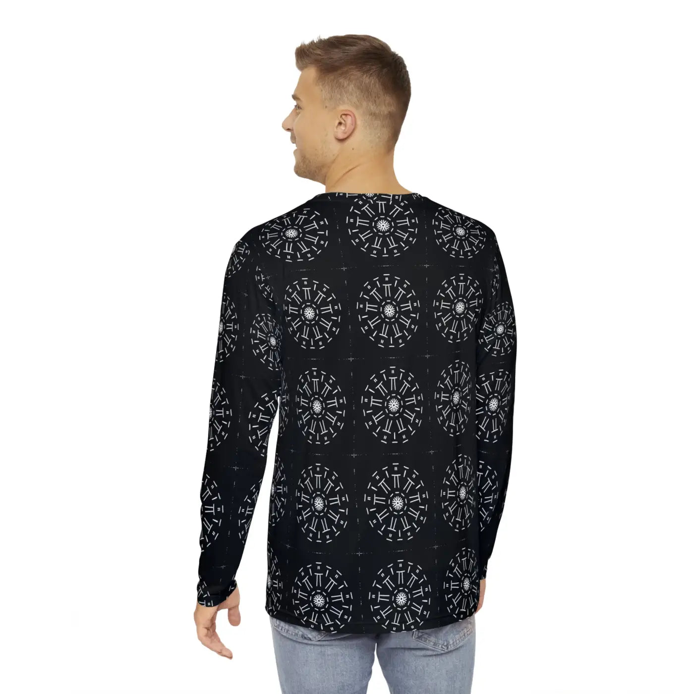 Long Sleeve AOP Shirt - Bold All Over Print Design - DipaliZ
