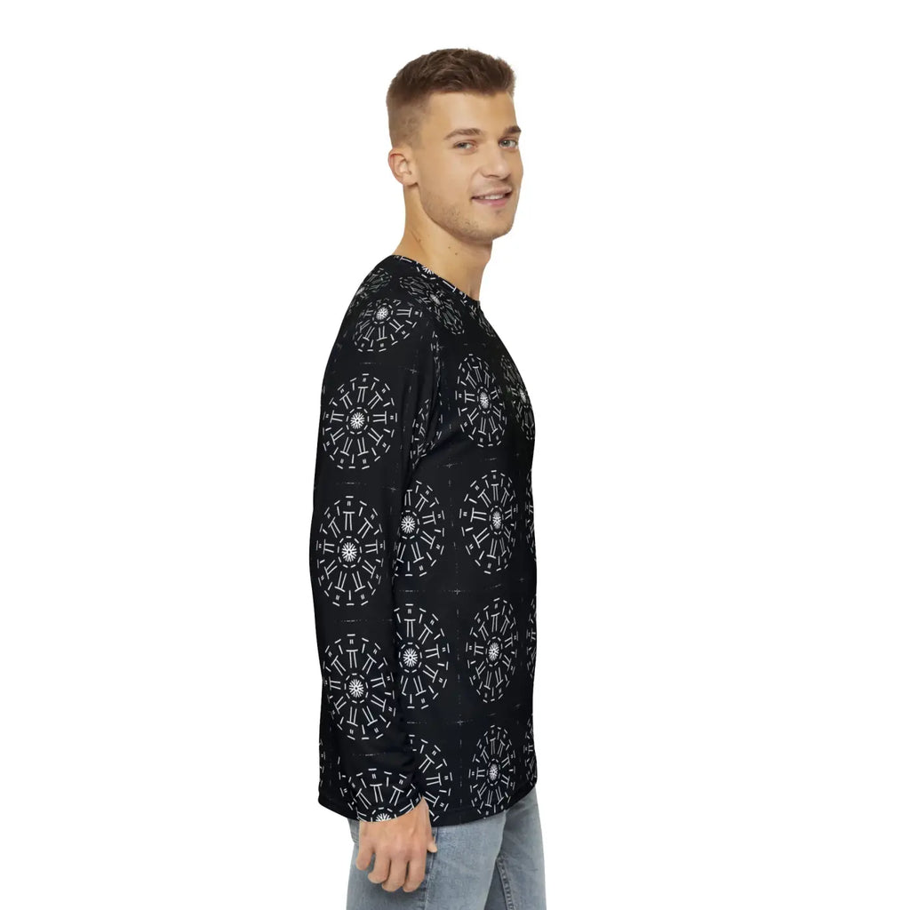 Long Sleeve AOP Shirt - Bold All Over Print Design - DipaliZ